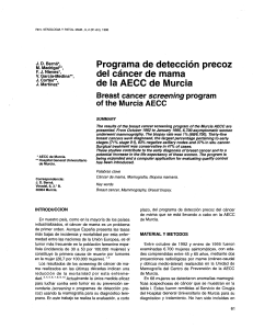 Programa de detección precoz del cáncer de mama de la
