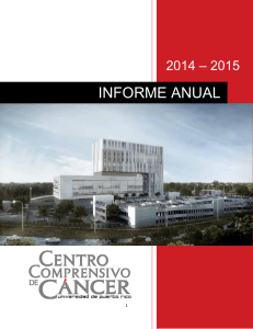 informe anual - Centro Comprensivo de Cáncer de la Universidad