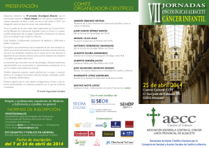 programa vii jornadas oncologicas.cancer infantil