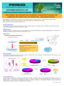 factores de riesgo en mujeres diagnosticadas de cáncer de mama
