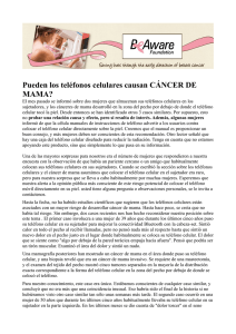 Pueden los teléfonos celulares causan CÁNCER DE