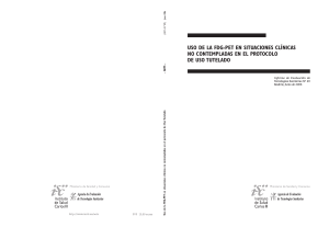uso de la fdg-pet en situaciones clínicas no contempladas en el