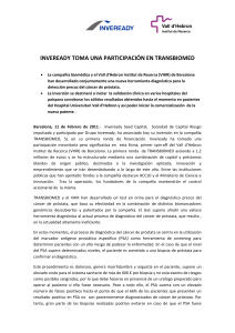 INVEREADY TOMA UNA PARTICIPACI&Oacute;N EN TRANSBIOMED