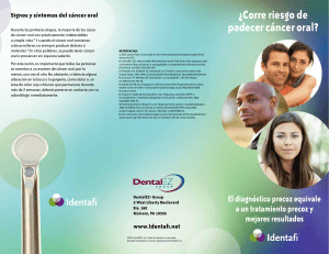 &iquest;Corre riesgo de padecer c&aacute;ncer oral? El diagn&oacute;stico precoz