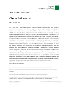 Series de Especialidad Cl&iacute;nica C&aacute;ncer Endometrial