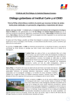 Prix Diálogo - CNIO e Institut Curie