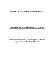 Unidades de Mastología en Argentina