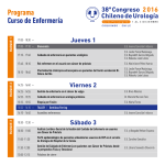 programa-congreso - Sociedad Chilena de Urología