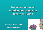 Neoadyuvancia en estadios avanzados del cáncer de ovario