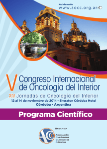 Jueves 13 de noviembre - Asociación Oncólogos Clínicos de Córdoba