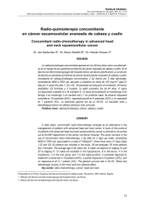 Radio-quimioterapia concomitante en cáncer escamocelular