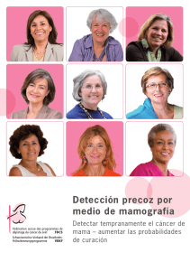 Detección precoz por medio de mamografía