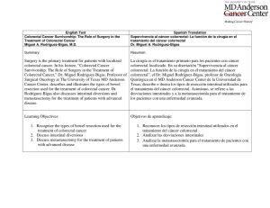 CRC Surgery Summary Spanish