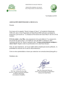 S&aacute;cale la lengua al C&aacute;ncer - Asociaci&oacute;n Odontologica Uruguaya
