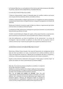 La Fundación Mary Kay, es una fundación sin fines de lucro que