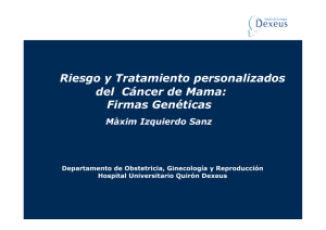 Cancer de mama y tratamiento personalizado