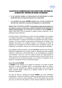 avastin en combinación con docetaxel avastin en
