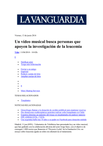 Un vídeo musical busca personas que apoyen la investigación de la