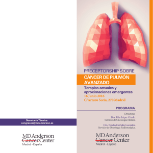 Descargar programa - MD Anderson Cancer Center Madrid