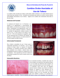 HOJA DE INFORMACIÓN PARA EL PACIENTE Cambios Orales