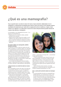 ¿Qué es una mamografía?