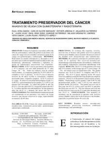 tratamiento preservador del c&aacute;ncer