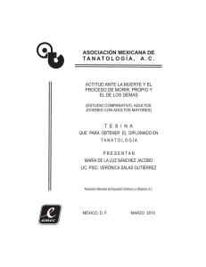 CD TANATOLOGIA.cdr - Asociación Mexicana de Tanatología, AC