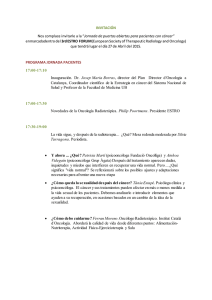 Jornada de puertas abiertas para pacientes con cáncer