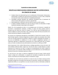 moléculas innovadoras brindan mayor supervivencia en