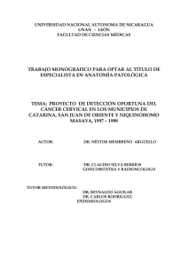 UNIVERSIDAD NACIONAL AUTONOMA DE NICARAGUA