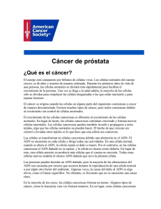 Cáncer de próstata - Sociedad Venezolana de Oncología