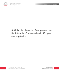 Análisis de Impacto Presupuestal de Radioterapia Conformacional