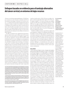 Enfoques basados en evidencia para el tamizaje alternativo del