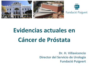 EVIDENCIAS ACTUALES DE CA DE PROSTATA Dr