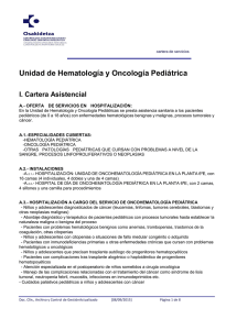 Unidad de Hematología y Oncología Pediátrica