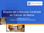 Biopsia del Linfonodo Centinela en Cáncer de Mama