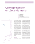 Quimioprevención en cáncer de mama