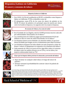 Hispanios/Latinos en California El cancer y consumo de tabaco