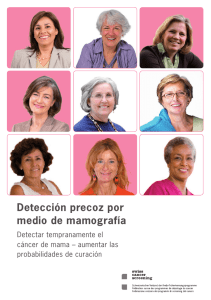 Detección precoz por medio de mamografía