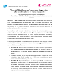 Pfizer, ULACCAM unen esfuerzos para disipar mitos y educar sobre