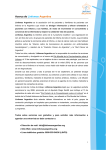 Acerca de Linfomas Argentina - Sociedad Argentina de Hematología