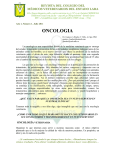 oncologia - Revista del Colegio de Médicos Veterinarios del Estado