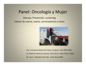 Panel: Oncología y Mujer