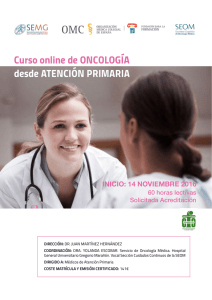 Curso online de ONCOLOGÍA desde ATENCIÓN PRIMARIA