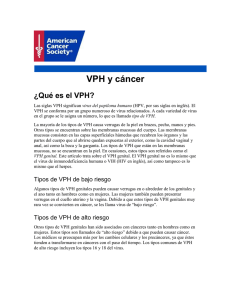 VPH y cáncer - American Cancer Society