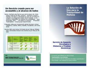 La Soluci&oacute;n de Hoy para la Tranquilidad de Ma&ntilde;ana Un Servicio