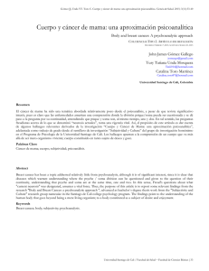 Cuerpo y cáncer de mama: una aproximación psicoanalítica