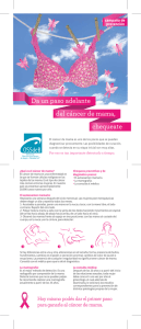 Da un paso adelante del cáncer de mama, chequeate