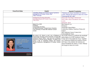 1 Spanish Translation “Síndrome de cáncer hereditario de mama y