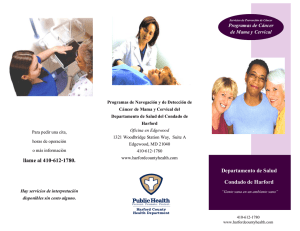 Departamento de Salud Condado de Harford llame al 410-612